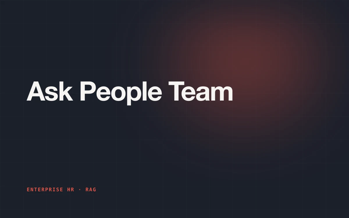 Ask People Team title card