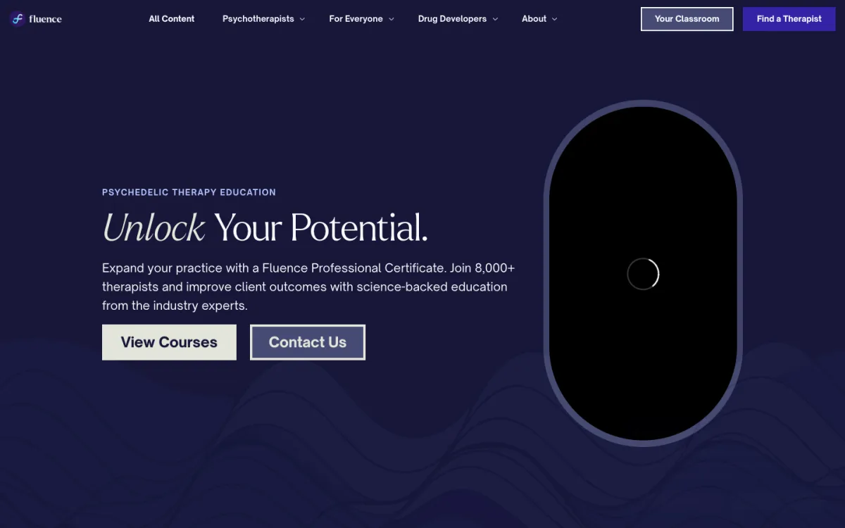 Fluence professional education website